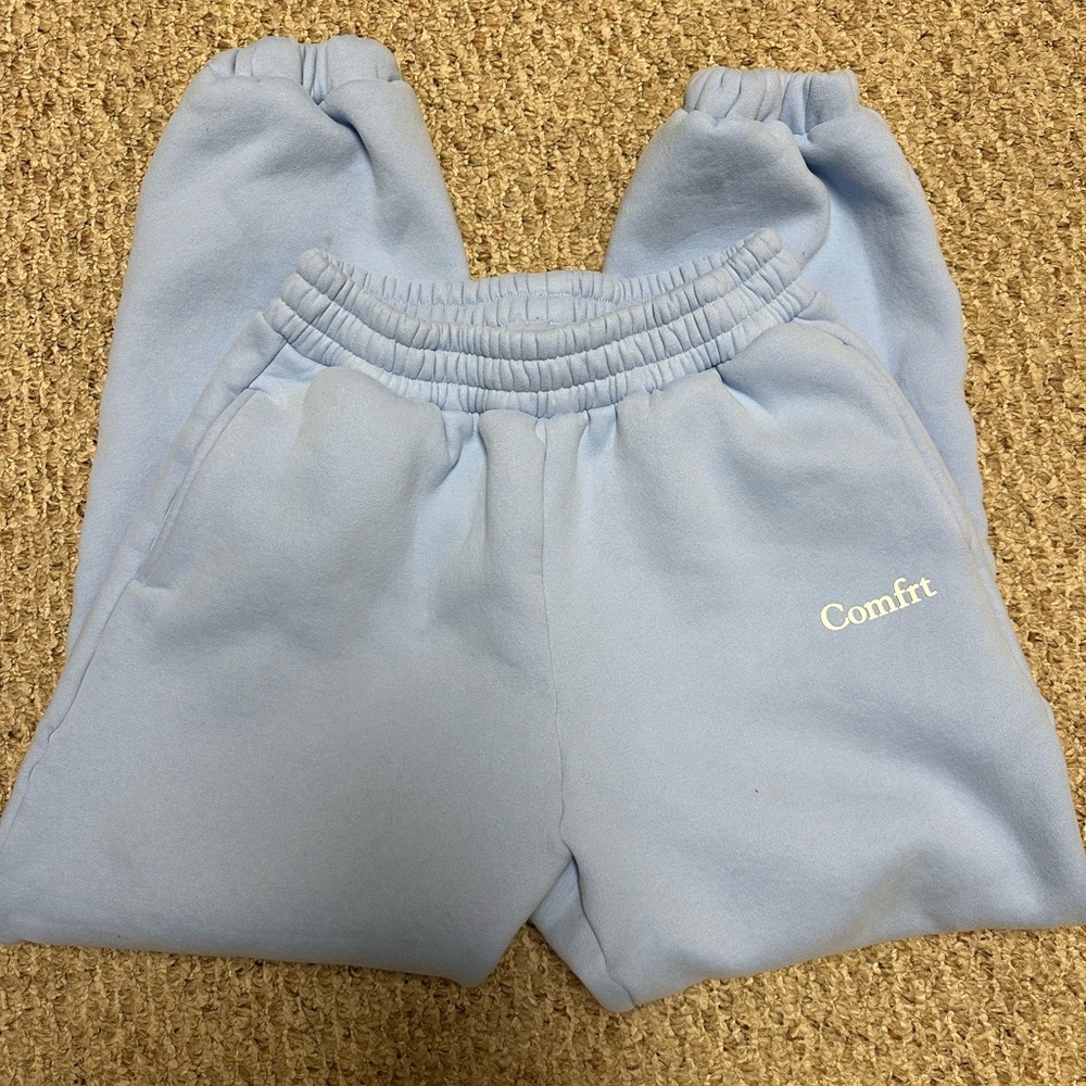 Light Blue comfort Fleece Jogger Pants